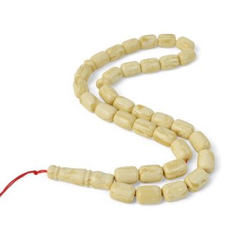 Islamic rosary with pressed amber prayer beads 33-Islamic Prayer rosary-Amber rosaries