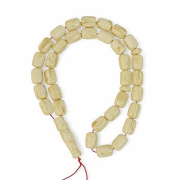 Islamic rosary with pressed amber prayer beads 33-Islamic Prayer rosary-Amber rosaries