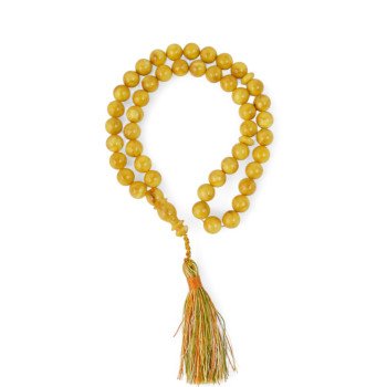 Prayer beads rosary with 45 pressed amber-Islamic Prayer rosary-Amber rosaries